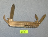 Stainless steel 6 bladed gentleman's pocket knife