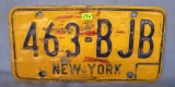 Vintage NY license plates