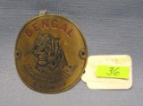 Antique Bengal automotive supply co. plate