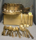 quality silver plated flatware and serving pieces