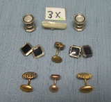 Group of antique cuff links