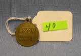 Early Exxon travelers club advertising ID tag
