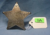 Early Arizona Ranger's 5 star shield