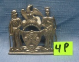 Early New York police shield