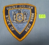 Vintage State of NY court officer's patch