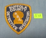 Suffolk County detective investigator's patch
