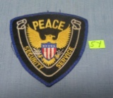 Vintage police security service officer's patch