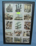 Collection of WWII themed cigarette cards