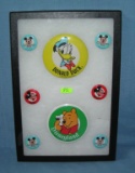 Collection of Disney character pins