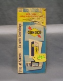 Vintage Sunoco gas advertising road map