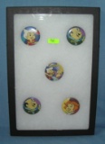 The Jetsons character pin back buttons
