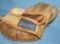 Early Wayne Causey autographed model basebnall glove