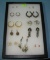 Collection of vintage costume jewelry earrings