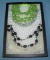 Collection of costume jewelry necklaces