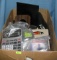 Large box full of estate stationery and supplies