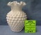 Fenton Milk Glass hobnailed patterned vase