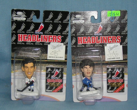 Pair of mini Hockey all star figures