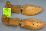 Pair of antique wooden shoe stretchers