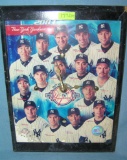 NY Yankees team photo wall clock