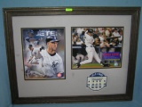 Derek Jeter oversized photo illustrated framed wall diorama