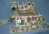 Box full of vintage football cards