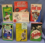 Group of seven vintage baseball books