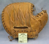 Early leather catcher’s mitt by Rawling