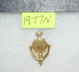 Vintage Avon door knocker shaped award pin