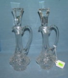 Pair of crystal decanters