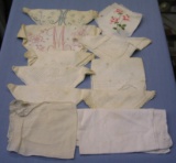 Group of 10 hand embroidered hankies