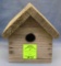 Modern wooden birdhouse