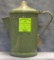 Antique enamel ware coffee pot speckled green pattern