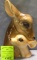 Royal Copley doe and fawn figural planter