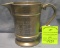 Vintage all cast aluminum whiskey water pitcher