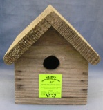 Modern wooden birdhouse