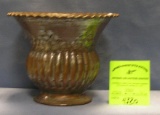 Hand hammered copper vase