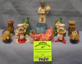 vintage salt and pepper shakers and figurines