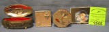 Group of four vintage pill and trinket boxes