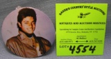 Michael Jackson promotional tour button