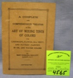 Early paint company instructional mixing booklet
