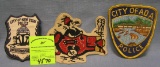 Group of three early patches