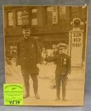 Great early policeman photo with junior officer