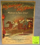 Early fireman’s sheet music booklet
