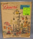 Group of early Diner’s Club Magazines circa 1960’s