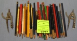 Vintage writing instruments many with advertising