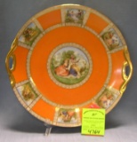 Early Victorian decorated serving platter