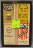 Group of antique advertising brochures