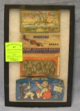 Group of antique advertising sewing kits