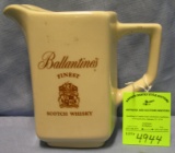 Ballentine scotch whiskey advertising whiskey water pitcher