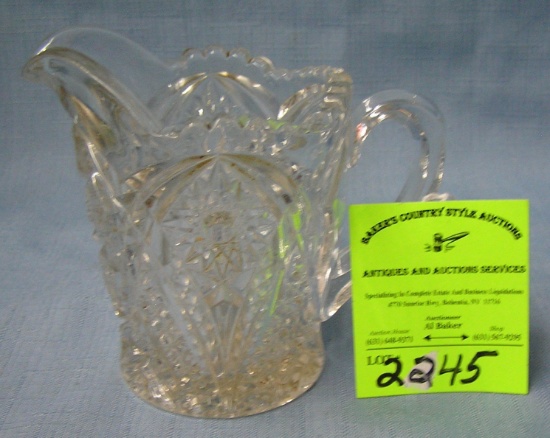 Cut crystal creamer